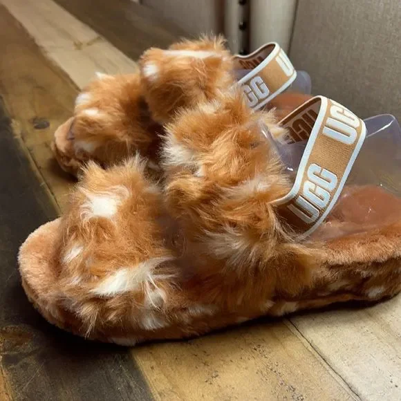 New UGG Women’s Oh Yeah Spots Slide Slipper Sandal - Picture 2 of 7